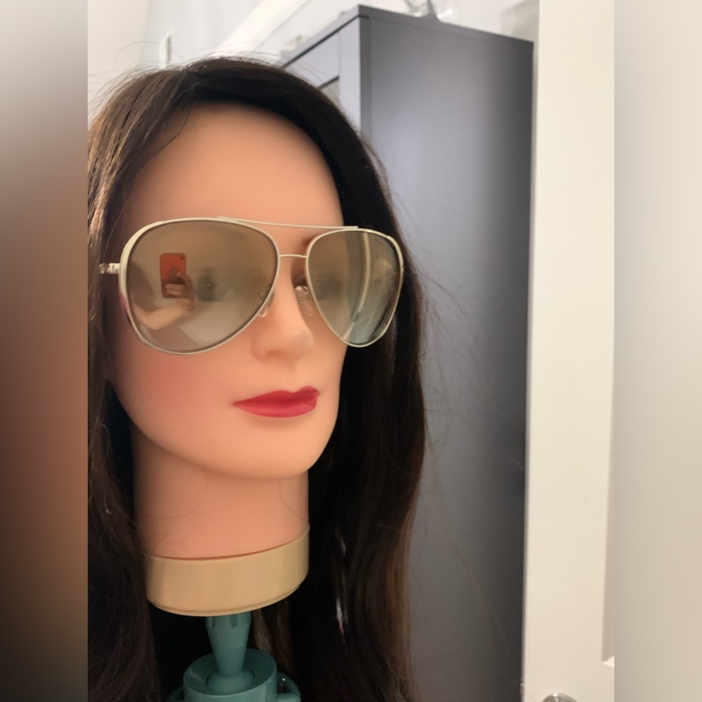 New Michael Kors aviator sunglasses gold mirror - Picture 2 of 14